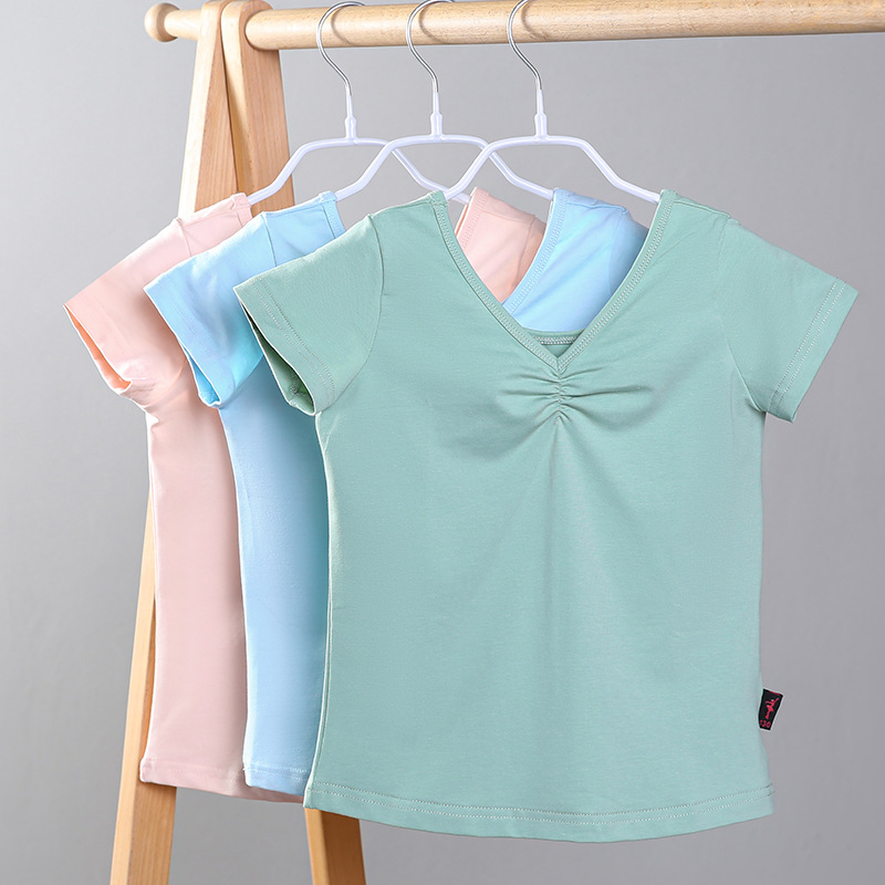 舞蹈服儿童女秋季长袖专业练功服上衣芭蕾舞形体服装分体套装