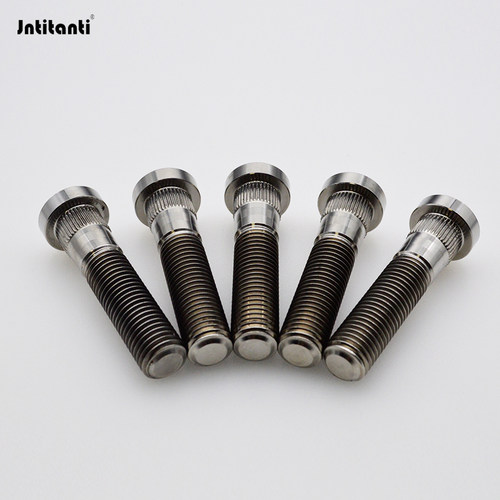Jntitanti钛合金汽车轮毂改装螺丝螺杆M14*1.5*55mm适用于理想one