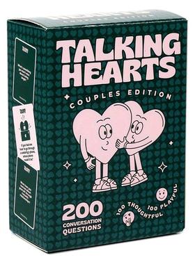 用心交谈游戏 Talking Hearts 情侣对话游戏 英文卡牌游戏