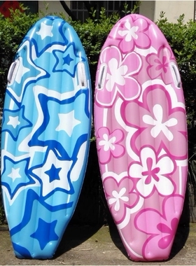 夏季海边充气儿童冲浪板水上充气浮排打水板游泳圈泳池戏水浮板