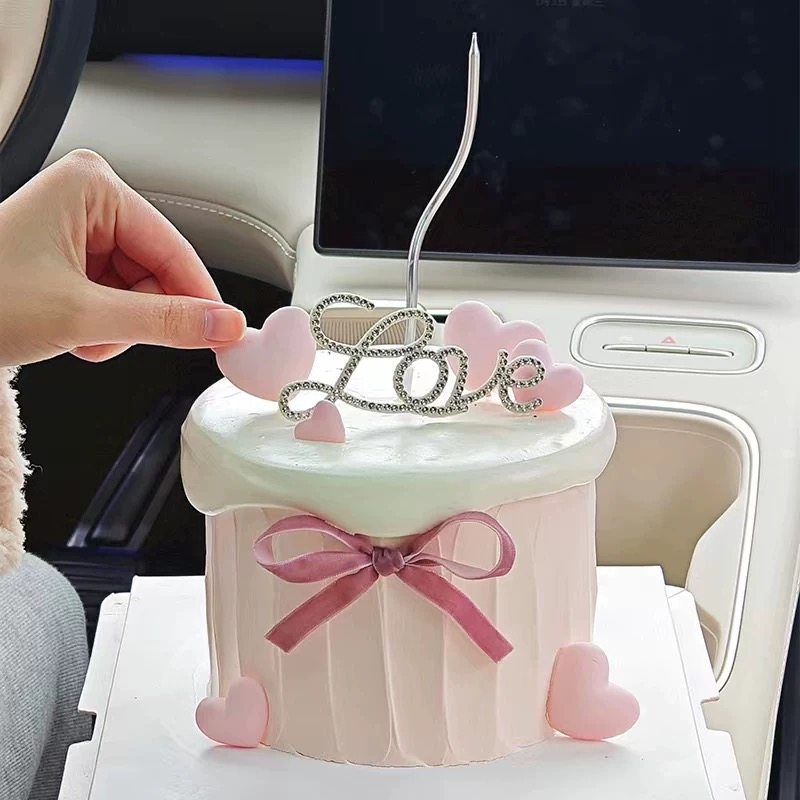 钻石浪漫告白love水钻爱心蛋糕装饰情人节手工DIY生日礼物摆件,节庆用品/礼品,节日装扮用品,淘宝优惠券,粉丝福利购,淘宝优惠卷