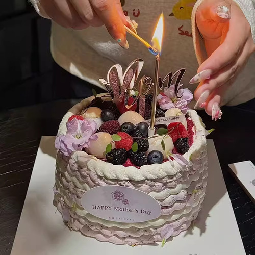 母亲节啃啃同款闪粉亚克力插牌