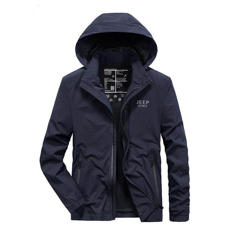 JEEP SPIRIT冲锋连帽外套男士春秋2025新款休闲宽松大码夹克衫男,男装,夹克,淘宝优惠券,粉丝福利购,淘宝优惠卷