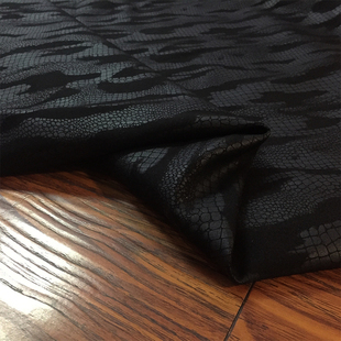 欧美高端弹力纯棉针织高弹面料印染花色全棉衣服装厚diy套装布料