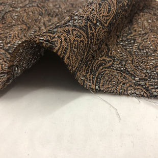 进口高档立体织花时装提花布料织锦缎圈圈连衣裙礼服服装色织面料