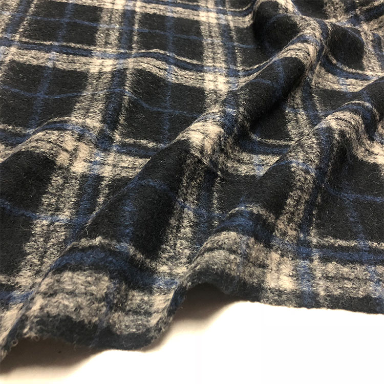 欧美大牌进口秋冬加厚立体提花羊毛羊绒大衣服装高档时装面料