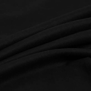 意产加厚挺括质感秋冬大衣布料进口麦尔登呢羊毛服装裤子面料黑色