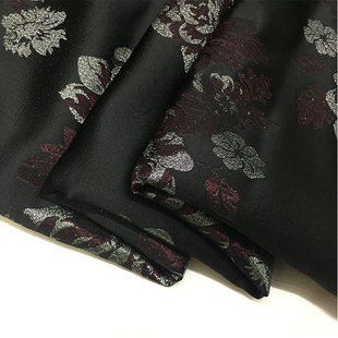 意产高档立体提花织锦缎色织刺绣春秋高级时装汉服面料进口布料