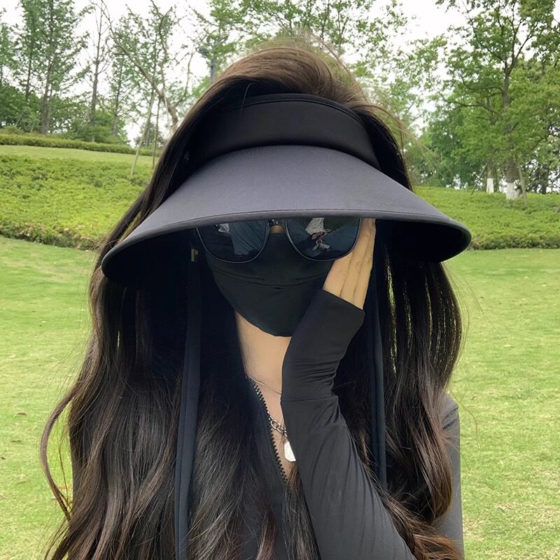 新款空顶防晒帽子女UPF50+图片