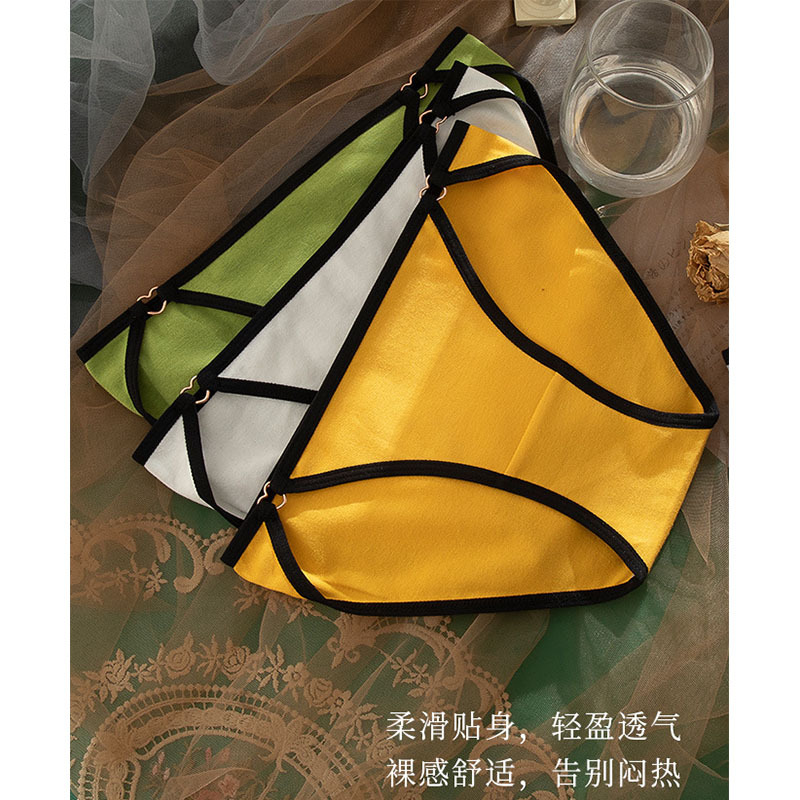 内裤女性感甜美日系学生纯棉低腰提臀透气女士三角裤中低腰