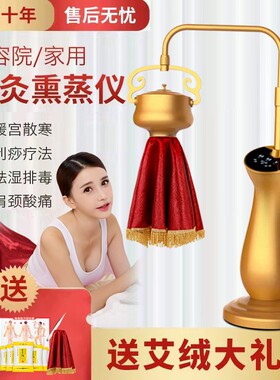 艾灸熏蒸仪器全身家用理疗灯美容院专用炙绒草无烟器具刮痧一体机