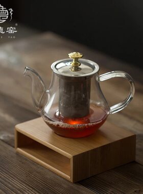 闽竹坊竹制温茶台蜡烛保温煮茶器