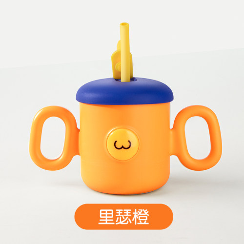 奇琦宝儿童水杯牛奶杯316L不锈钢刻度吸管杯宝宝家用喝奶杯喝水杯