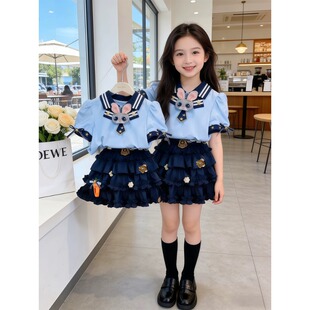女童朱迪兔子警官套装夏装2026新款儿童夏季裙子女孩巨好看公主裙