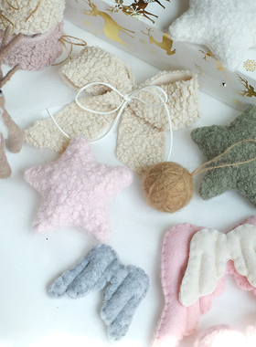 圣诞毛毡系列麋鹿翅膀圣诞树毛毡特色创意挂件装饰品圣诞韩版资材