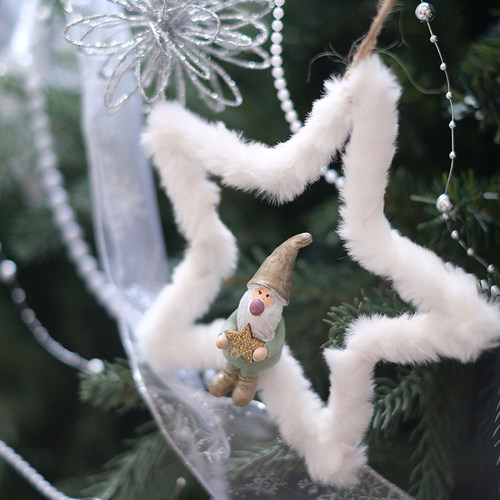 梦幻可爱风绿粉色香槟羽毛装饰品