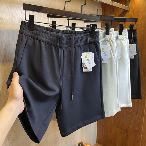 SOFT裸感莫代尔空气层休闲短裤男