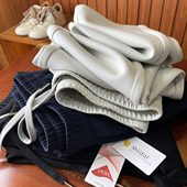 男 柔滑软弹莫代尔空气层直筒运动休闲长裤 SOFT裸感裤 秋冬厚款