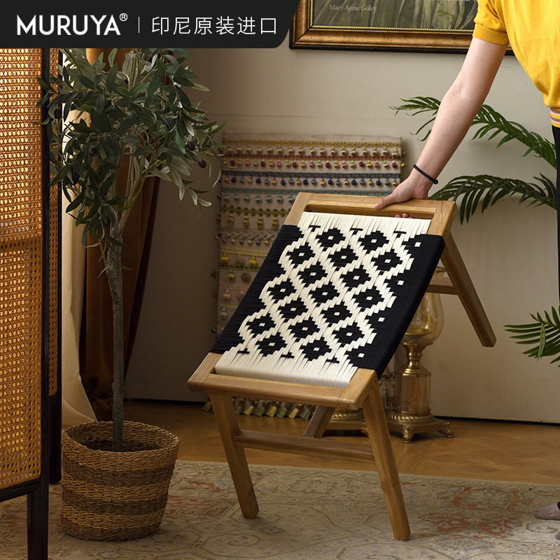 原装进口实木换鞋凳入户玄关脚踏