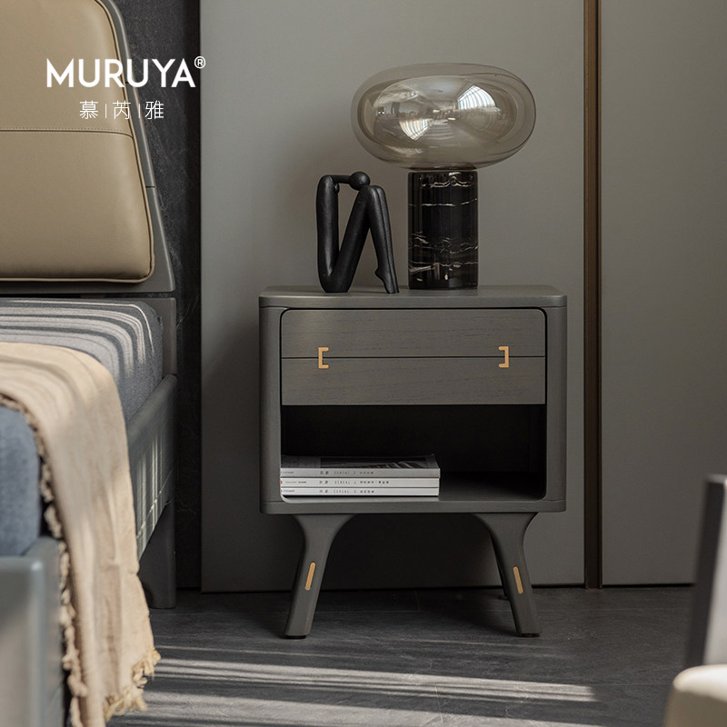 慕芮雅实木床头柜复古卧室床边柜家具中古客厅边几储物收纳抽屉柜,住宅家具,床头柜,淘宝优惠券,粉丝福利购,淘宝优惠卷