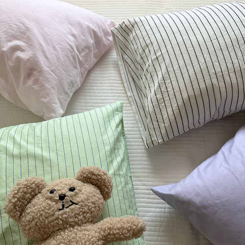 【枕套1个】 2025新品 枕头套纯棉单人尺寸 48*74全棉枕皮