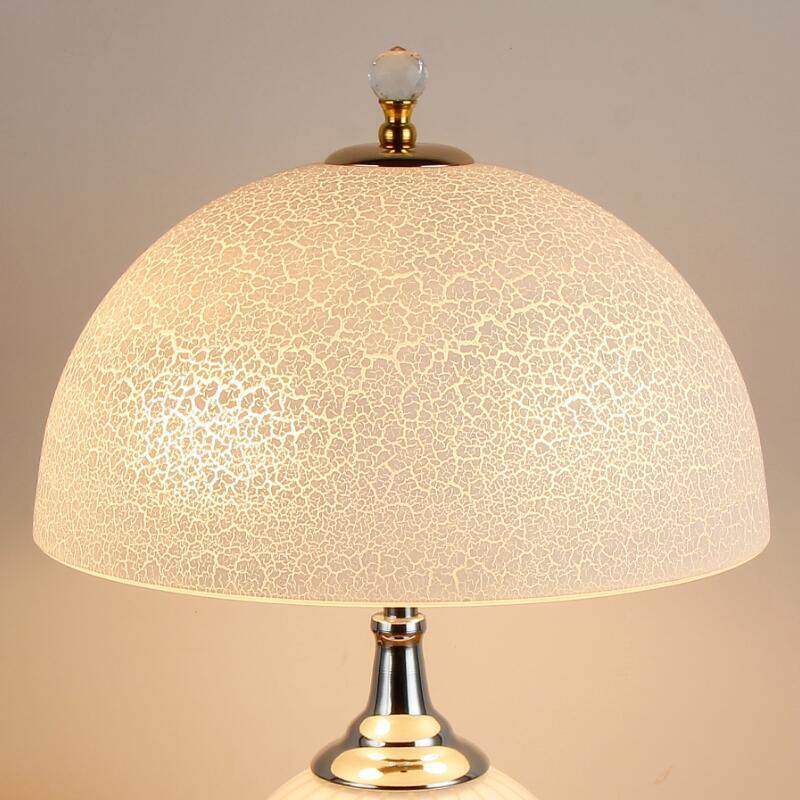 卧室床头台灯玻璃灯罩婚庆哺乳学习书房温馨暖光手工吹制灯具