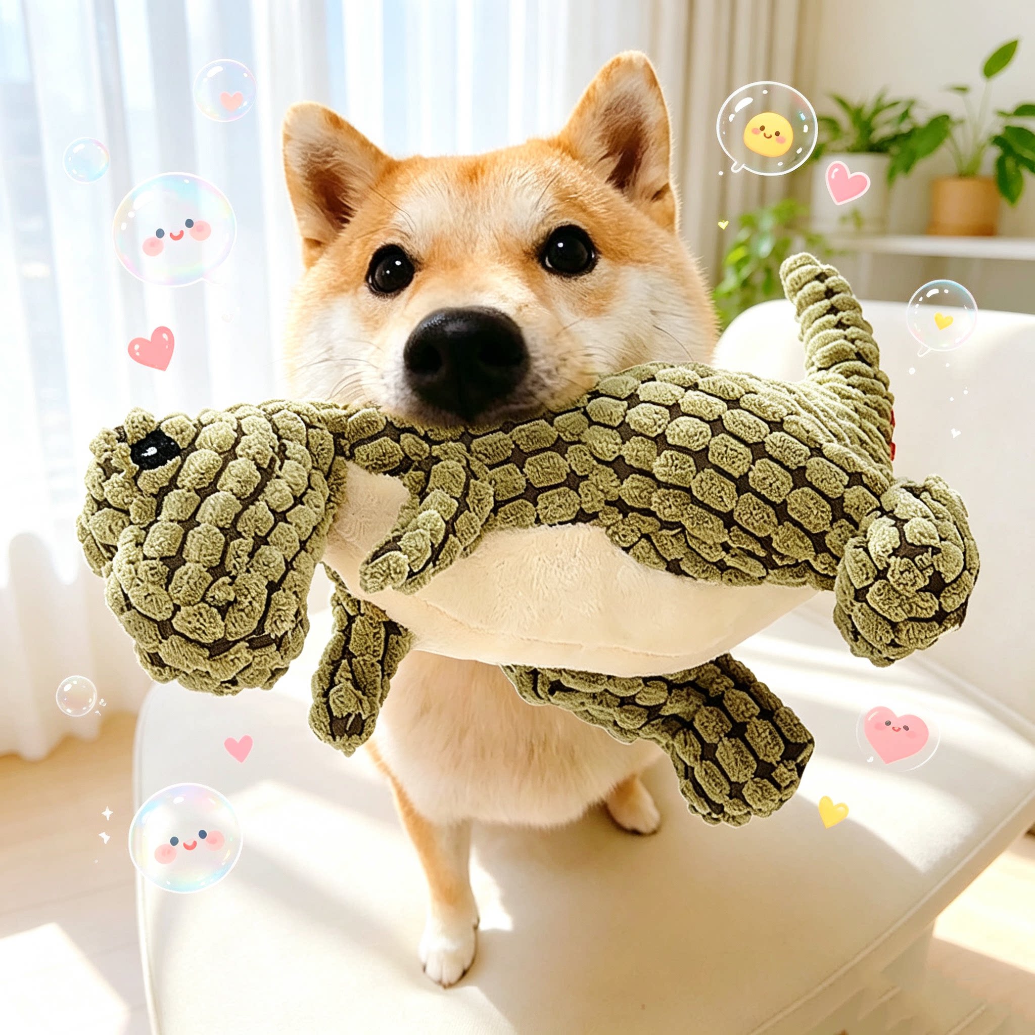 狗狗玩具发声耐咬毛绒磨牙小狗金毛宠物恐龙柴犬逗狗玩偶解闷神器