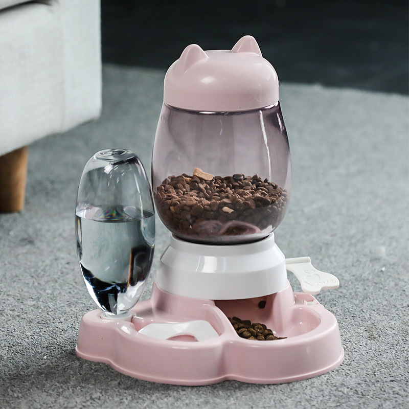自动器狗粮机喂猫一体饮水