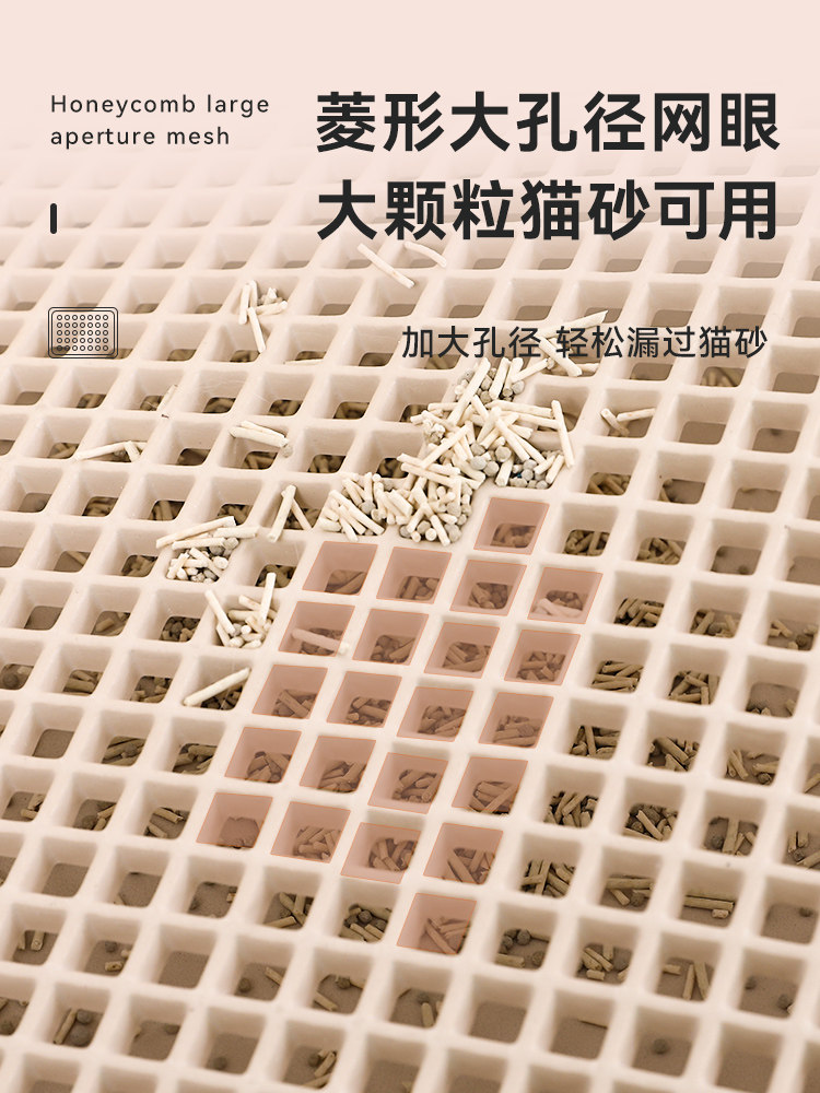 고양이 쓰레기 매트 이중층 필터 리드 아웃 방지 고양이 쓰레기 안티 스플래시 세척 가능 대형 모래 제어 고양이 화장실 매트 고양이 쓰레기 상자