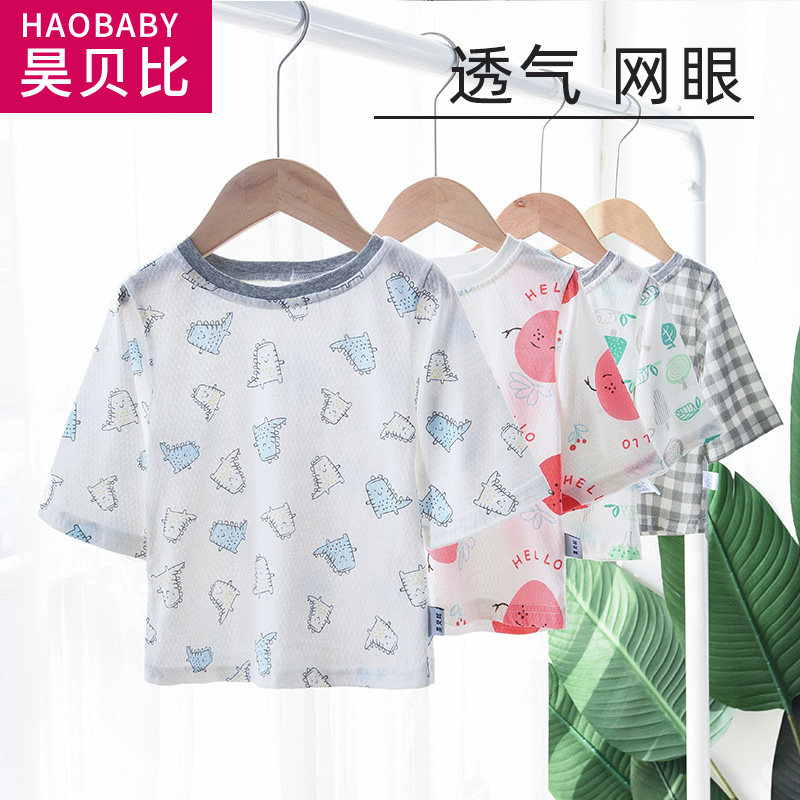 宝宝中袖上衣昊贝比5分袖