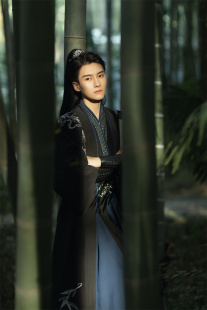 汉服宋制长干寺褙子三裥裙男女cp情侣三件套秋冬日常刺绣 墨竹