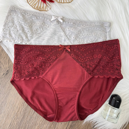 全店任选【128元5条】68内裤女纯棉裆红色包臀莫代尔7A抑菌三角裤