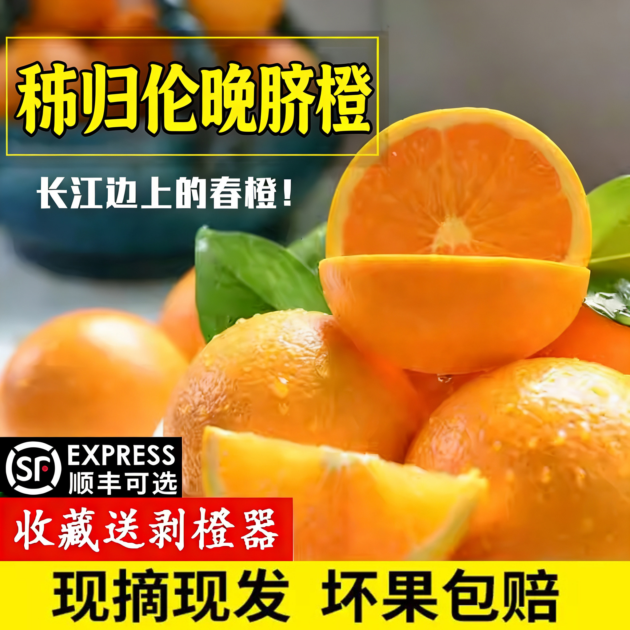 橙子新鲜水果湖北秭归伦晚脐橙当季现摘现发孕妇榨汁手剥脐橙10斤