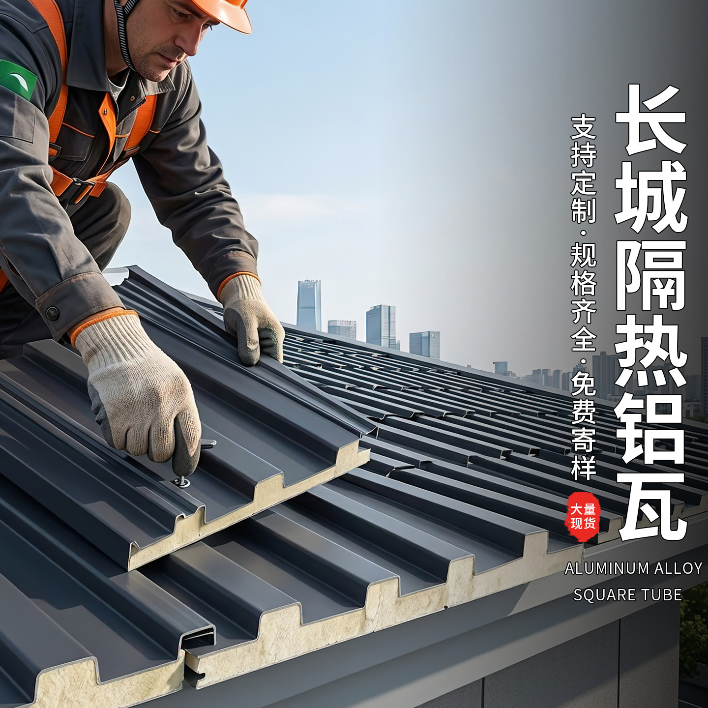 长城板隔热铝瓦屋顶瓦厂家直销