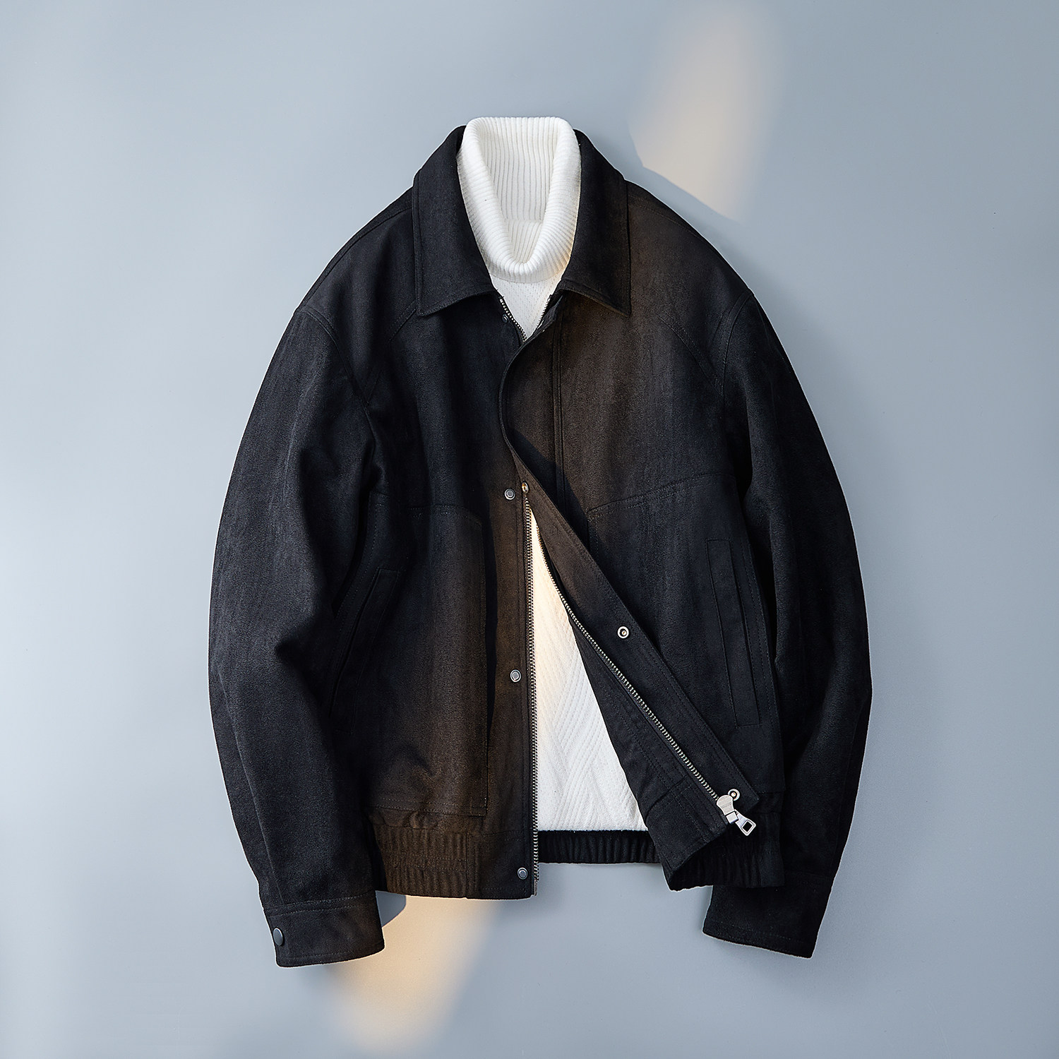 2025新夹棉夹克男士休闲麂皮绒棉衣外套加厚钱塘6011-9316P265，男装夹克，钱塘大厦6016