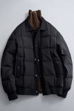 豆腐块格子羽绒服简约内搭外穿羽绒衣拼接冬装6016-25111P265，男装羽绒服，钱塘大厦6016
