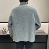 韩系休闲毛呢外套简约立领可翻领呢子夹克钱塘6016-2271p385，男装夹克，钱塘大厦6016
