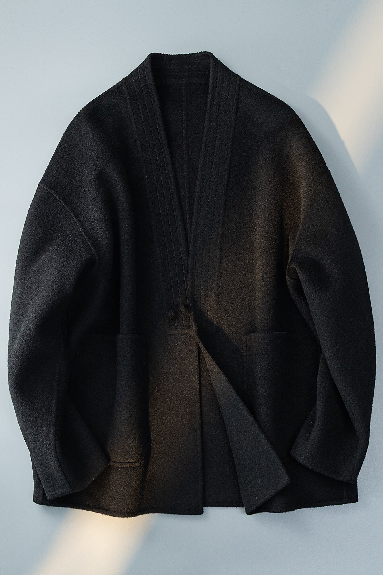新中式风茶服毛呢大衣盘口羊毛冬装外套6016-8506P325控688,男装毛呢大衣,钱塘大厦6016