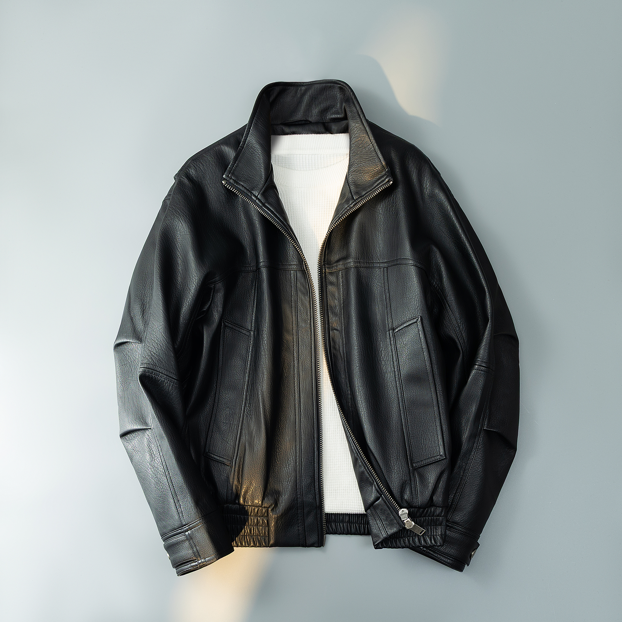 2025新款皮衣夹棉钱塘6016-731P325，男装皮衣，钱塘大厦6016