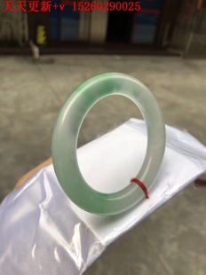 缅甸天然a货冰种玻璃种木那满色阳绿翡翠蛋面冰种阳绿手镯定制