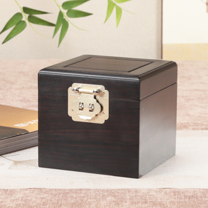 红木正方盒实木紫砂壶茶壶收纳盒紫光檀文玩把件锦盒茶杯建盏盒子