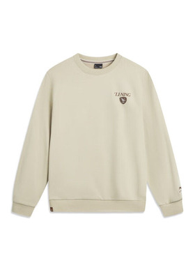 李宁运动卫衣男2025冬季新款圆领加绒卫衣套头衫百搭上衣AWDVA45