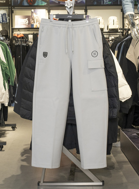 李宁运动长裤男2025冬季新款韦德X艺术家针织工装直筒裤AKLVB85