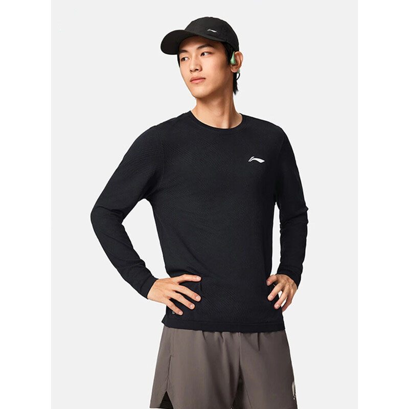 李宁运动长袖男冬季新款上衣t恤