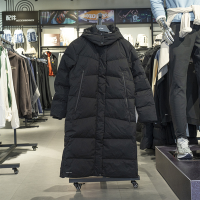 李宁长款羽绒服女鸭绒保暖外套