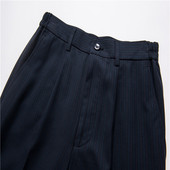 女职业装 银行制服工装 裤 中银行蓝条行服西裤 保险销售条纹工作裤 子