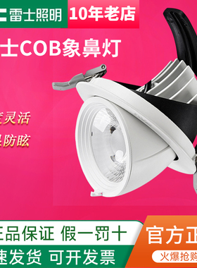 雷士象鼻灯led射灯嵌入式天花灯24w35W高显色NLED651 652 653 654