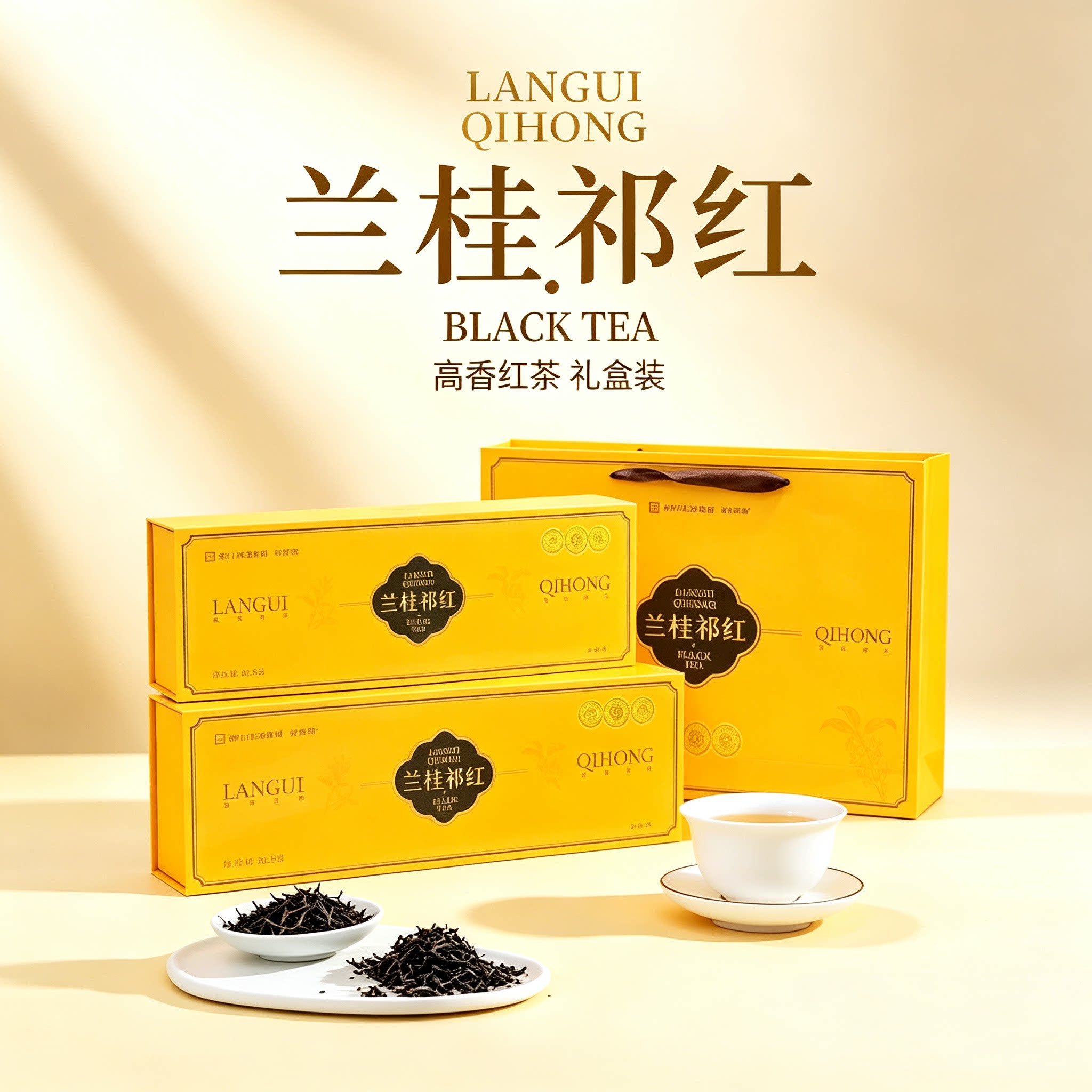 祁门红茶集团[兰桂祁红]礼盒装礼茶版125克（两条装）图片
