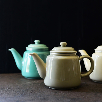 STUDIOM'柔和光泽感3色茶壶