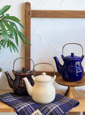 MY家 - 日本 Studio m' Perche 光泽感 柔和梨型曲线提梁茶壶